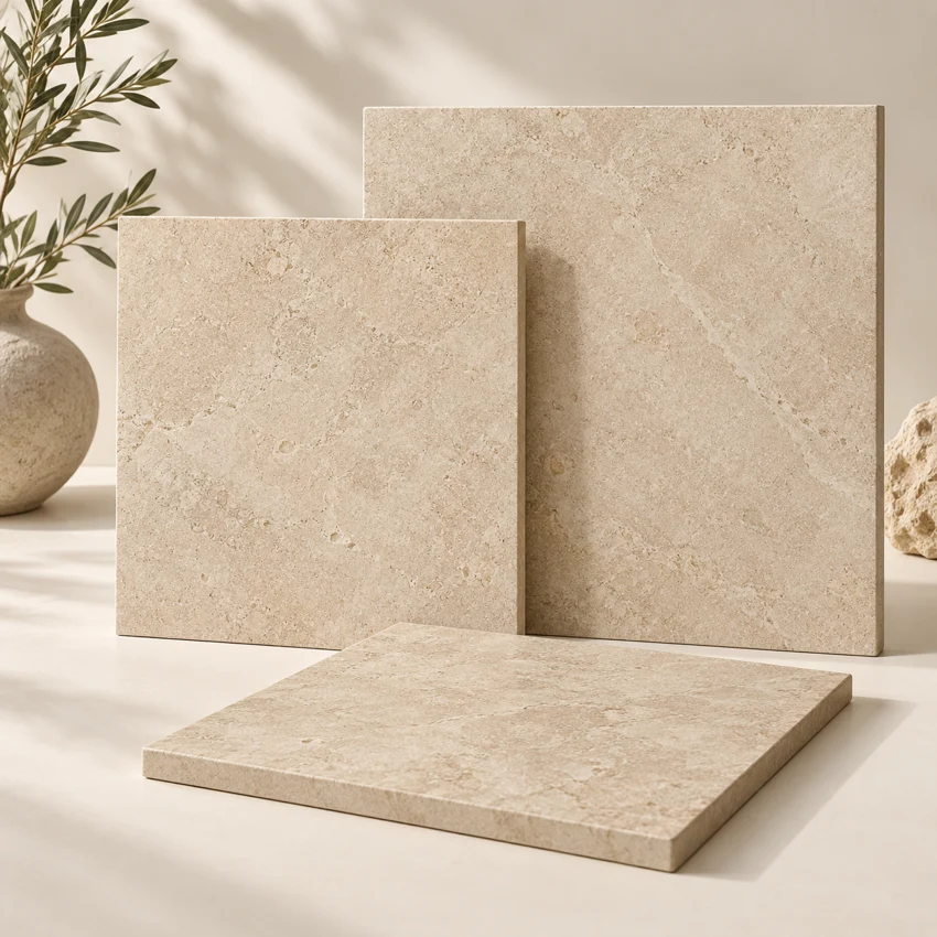 Beige porcelain collection